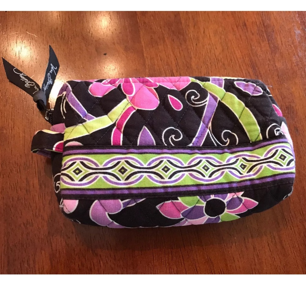 VERA BRADLEY Purple Punch Make Up Bag Lined Pouch